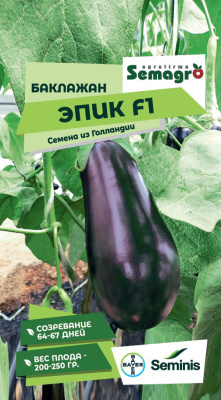 Семена баклажана Эпик F1: 5 шт. Seminis